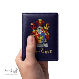 Irish Graves or Greaves Coat of Arms Family Crest Irish Leather Wallet