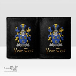 Irish Greene Coat of Arms Family Crest Irish Leather Wallet