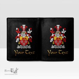 Irish Hamilton Coat of Arms Family Crest Irish Leather Wallet