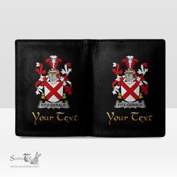 Irish Fitz Gerald Coat of Arms Family Crest Irish Leather Wallet