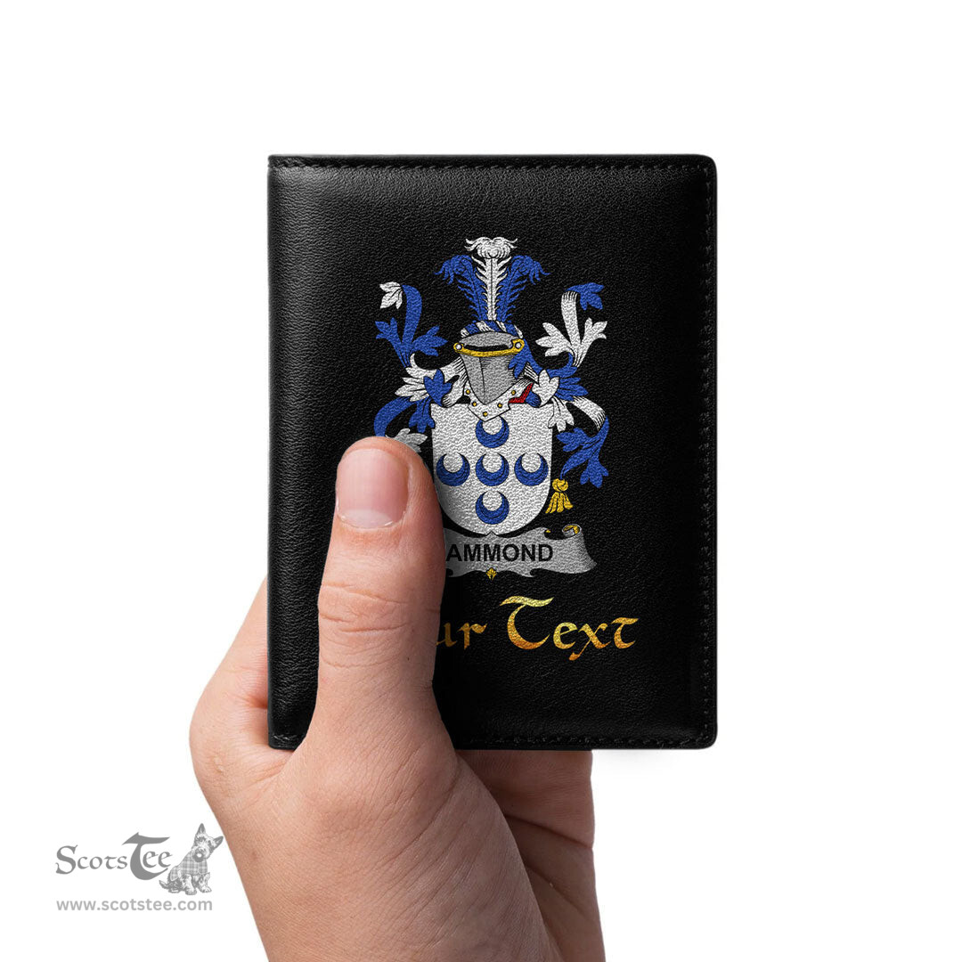 Irish Hammond Coat of Arms Family Crest Irish Leather Wallet