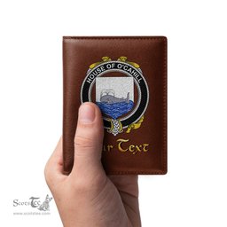 Irish House of O CAHILL Coat of Arms Family Crest Irish Leather Wallet