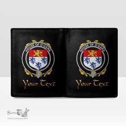 Irish House of O GARA Coat of Arms Family Crest Irish Leather Wallet