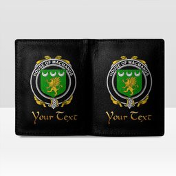 Irish House of MACMANUS Coat of Arms Family Crest Irish Leather Wallet