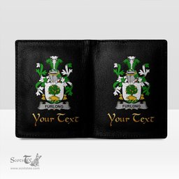 Irish Furlong Coat of Arms Family Crest Irish Leather Wallet