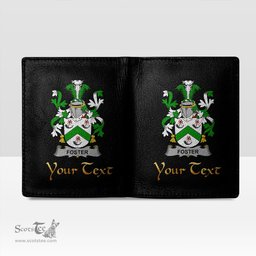 Irish Foster Coat of Arms Family Crest Irish Leather Wallet