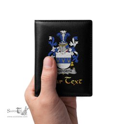 Irish Harforth Coat of Arms Family Crest Irish Leather Wallet