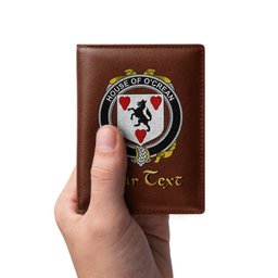 Irish House of O CREAN Coat of Arms Family Crest Irish Leather Wallet