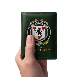 Irish House of O CREAN Coat of Arms Family Crest Irish Leather Wallet