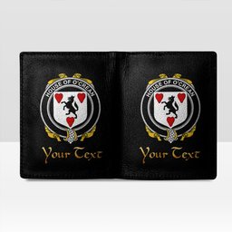 Irish House of O CREAN Coat of Arms Family Crest Irish Leather Wallet