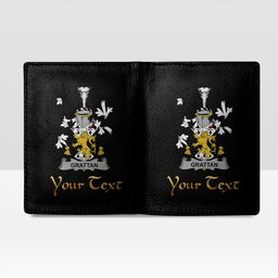 Irish Grattan or McGrattan Coat of Arms Family Crest Irish Leather Wallet