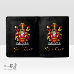 Irish Hanraghan or O Hanraghan Coat of Arms Family Crest Irish Leather Wallet