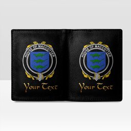 Irish House of MACCOTTER Coat of Arms Family Crest Irish Leather Wallet