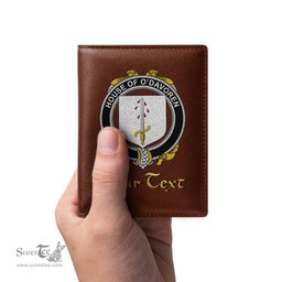Irish House of O DAVOREN Coat of Arms Family Crest Irish Leather Wallet