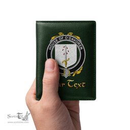 Irish House of O DAVOREN Coat of Arms Family Crest Irish Leather Wallet
