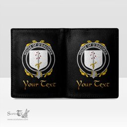 Irish House of O DAVOREN Coat of Arms Family Crest Irish Leather Wallet