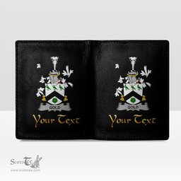 Irish Gold Coat of Arms Family Crest Irish Leather Wallet