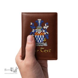Irish Fleming Coat of Arms Family Crest Irish Leather Wallet