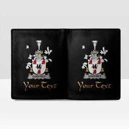 Irish Godfrey of Bushfield Coat of Arms Family Crest Irish Leather Wallet