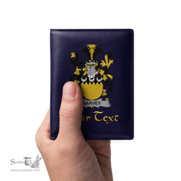 Irish Harvey or Hervey Coat of Arms Family Crest Irish Leather Wallet