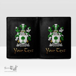 Irish Finnerty or O Finaghty Coat of Arms Family Crest Irish Leather Wallet