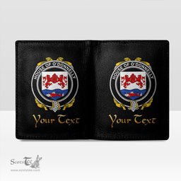 Irish House of O DONNELLY Coat of Arms Family Crest Irish Leather Wallet