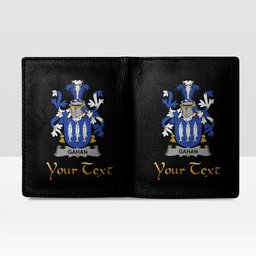 Irish Gahan or McGahan Coat of Arms Family Crest Irish Leather Wallet