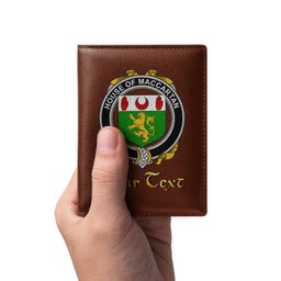 Irish House of MACCARTAN Coat of Arms Family Crest Irish Leather Wallet