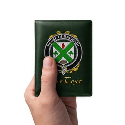 Irish House of MACHUGH Coat of Arms Family Crest Irish Leather Wallet