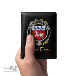 Irish House of O HALLORAN Coat of Arms Family Crest Irish Leather Wallet