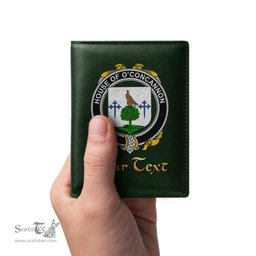 Irish House of O CONCANNON Coat of Arms Family Crest Irish Leather Wallet