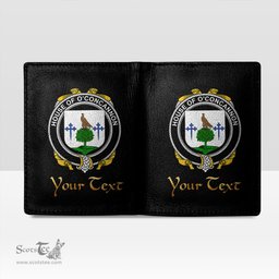 Irish House of O CONCANNON Coat of Arms Family Crest Irish Leather Wallet
