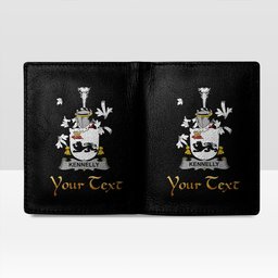 Irish Kennelly or O Kineally Coat of Arms Family Crest Irish Leather Wallet