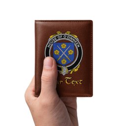 Irish House of O DINNEEN Coat of Arms Family Crest Irish Leather Wallet