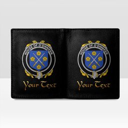 Irish House of O DINNEEN Coat of Arms Family Crest Irish Leather Wallet