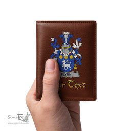 Irish Flynn or O Flynn Coat of Arms Family Crest Irish Leather Wallet