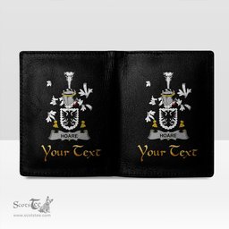 Irish Hoare Coat of Arms Family Crest Irish Leather Wallet