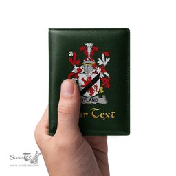 Irish Hyland or O Hyland Coat of Arms Family Crest Irish Leather Wallet