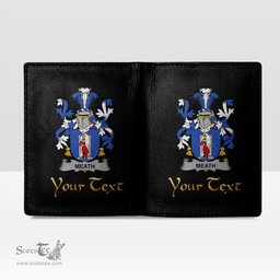 Irish Meath Coat of Arms Family Crest Irish Leather Wallet