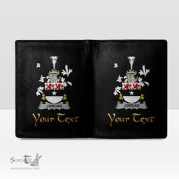 Irish Jordan Coat of Arms Family Crest Irish Leather Wallet