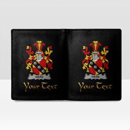 Irish Ivers Coat of Arms Family Crest Irish Leather Wallet