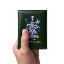 Irish Ram Coat of Arms Family Crest Irish Leather Wallet
