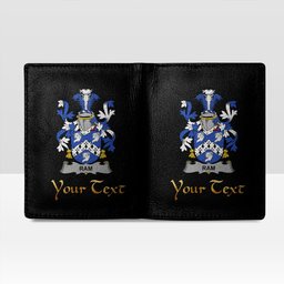 Irish Ram Coat of Arms Family Crest Irish Leather Wallet