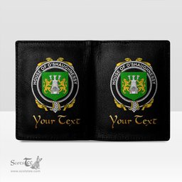 Irish House of O SHAUGNESSY Coat of Arms Family Crest Irish Leather Wallet
