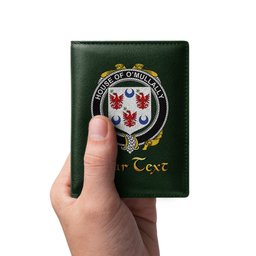 Irish House of O MULLALLY Coat of Arms Family Crest Irish Leather Wallet