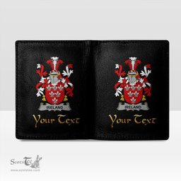 Irish Ireland Coat of Arms Family Crest Irish Leather Wallet