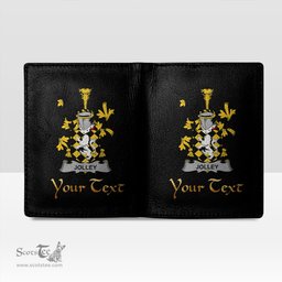 Irish Jolley or Jolly Coat of Arms Family Crest Irish Leather Wallet