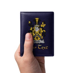 Irish Mann Coat of Arms Family Crest Irish Leather Wallet