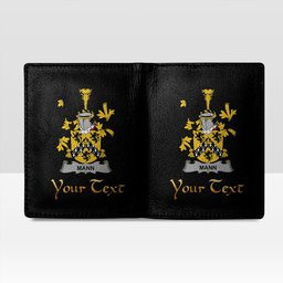 Irish Mann Coat of Arms Family Crest Irish Leather Wallet