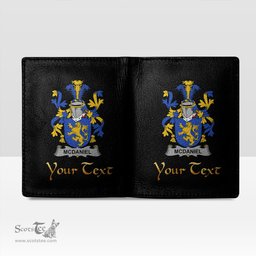 Irish McDaniel or Daniel Coat of Arms Family Crest Irish Leather Wallet